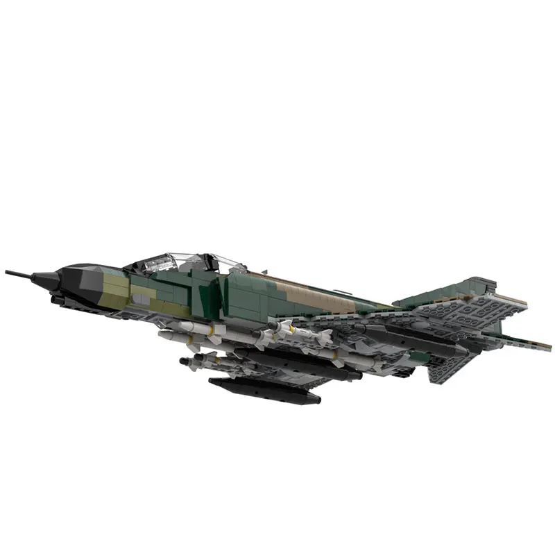 1330PCS MOC-202374 F-4 Phantom II (Variant 1: USAF F4E) Aircraft DIY Model, military Assemble Bricks, Puzzle Toys for Children