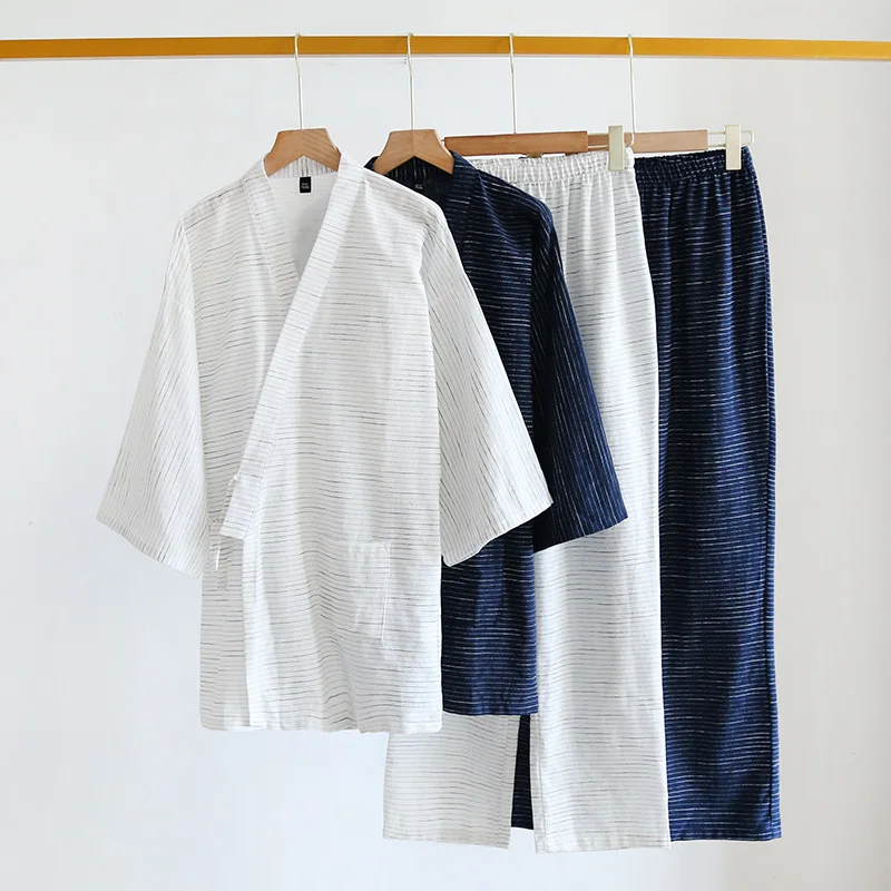 kimono-hanfu-chinois-yukata-pour-hommes-ensemble-de-vetements-de-detente-de-style-ancien-traditionnel-vetements-d'ete-en-pur-coton-vetements-confortables-a-la-vapeur