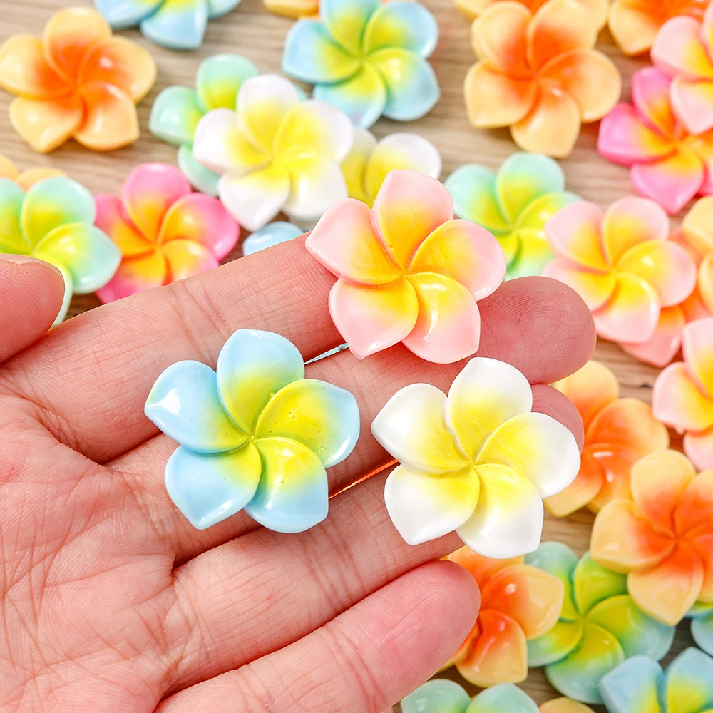 15 Stück gemischte, niedliche, bunte Harzblumen-Flachrückenschmuckstücke für Scrapbooking, Schmuckherstellung, DIY-Haarschmuck, Broschen und Bastelarbeiten – Detail 3