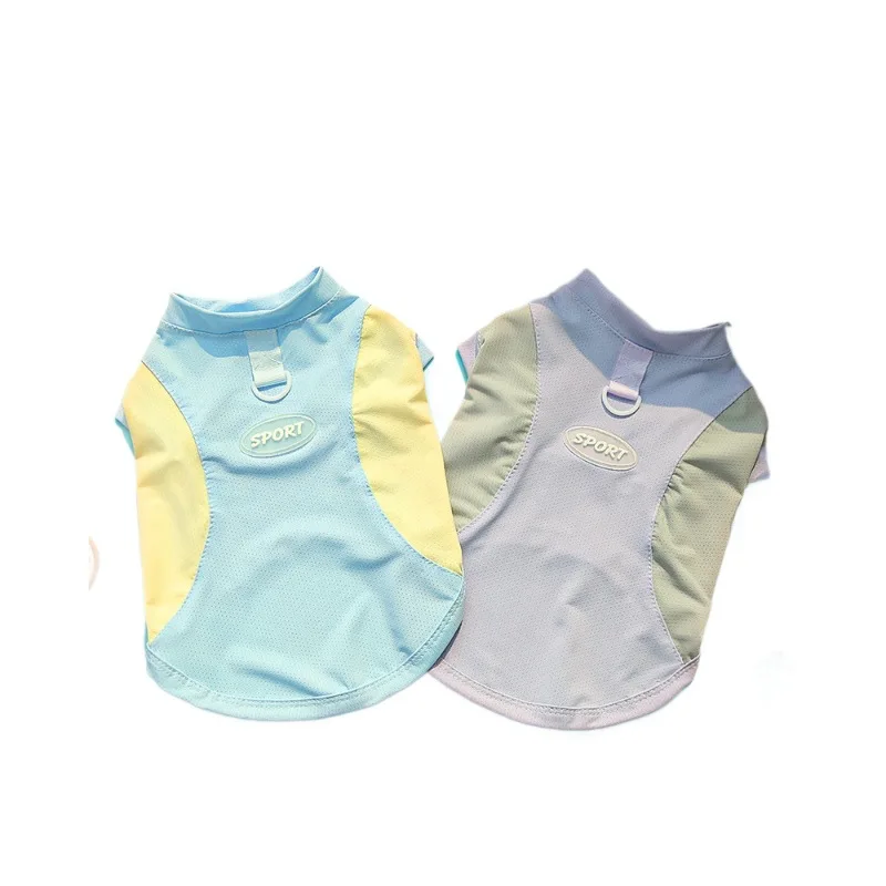 Gilet rafraîchissant d'été pour chiens et chats – Veste en maille respirante de protection UV pour petits et moyens animaux de compagnie, vêtements d'extérieur pour chiens et chats