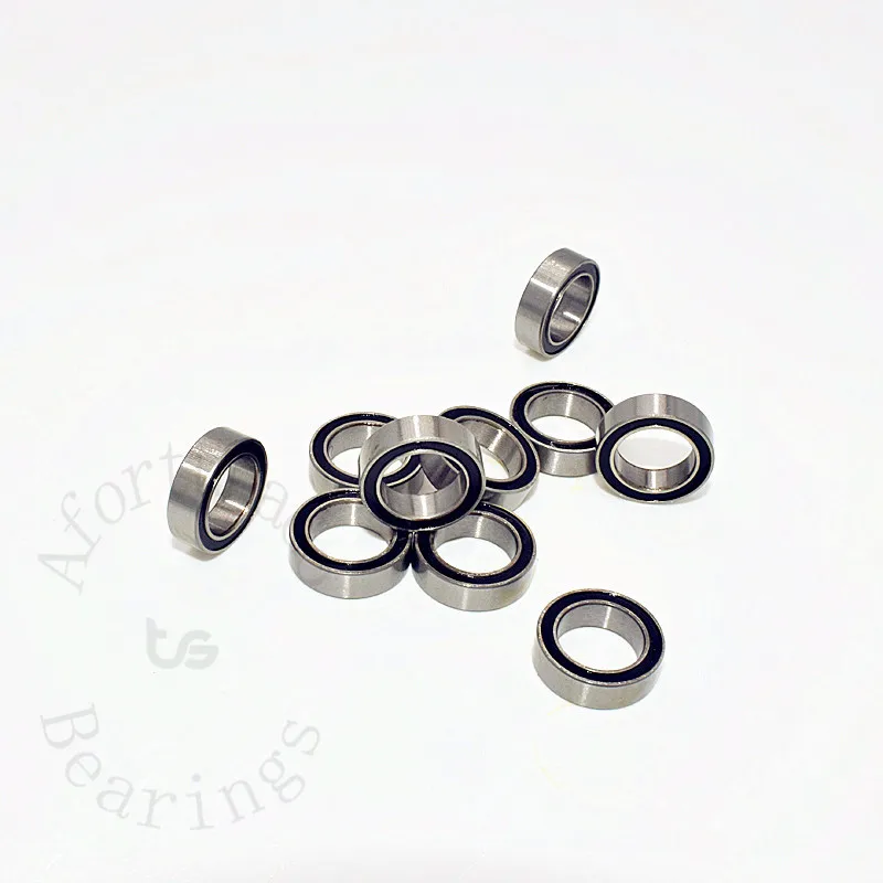 MR128RS Miniature Bearing  10 Pieces 8*12*3.5(mm) chrome steel Rubber Sealed High speed Mechanical equipment parts