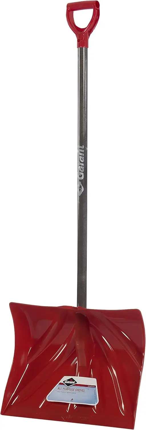 

18-Inch Poly Blade Snow Shovel with Hardwood Handle for Easy Snow Clearing