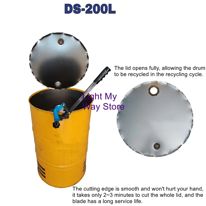 

DS-200L oil drum opener explosion-proof drum face cut cap cutter iron drum oil drum face special cutter