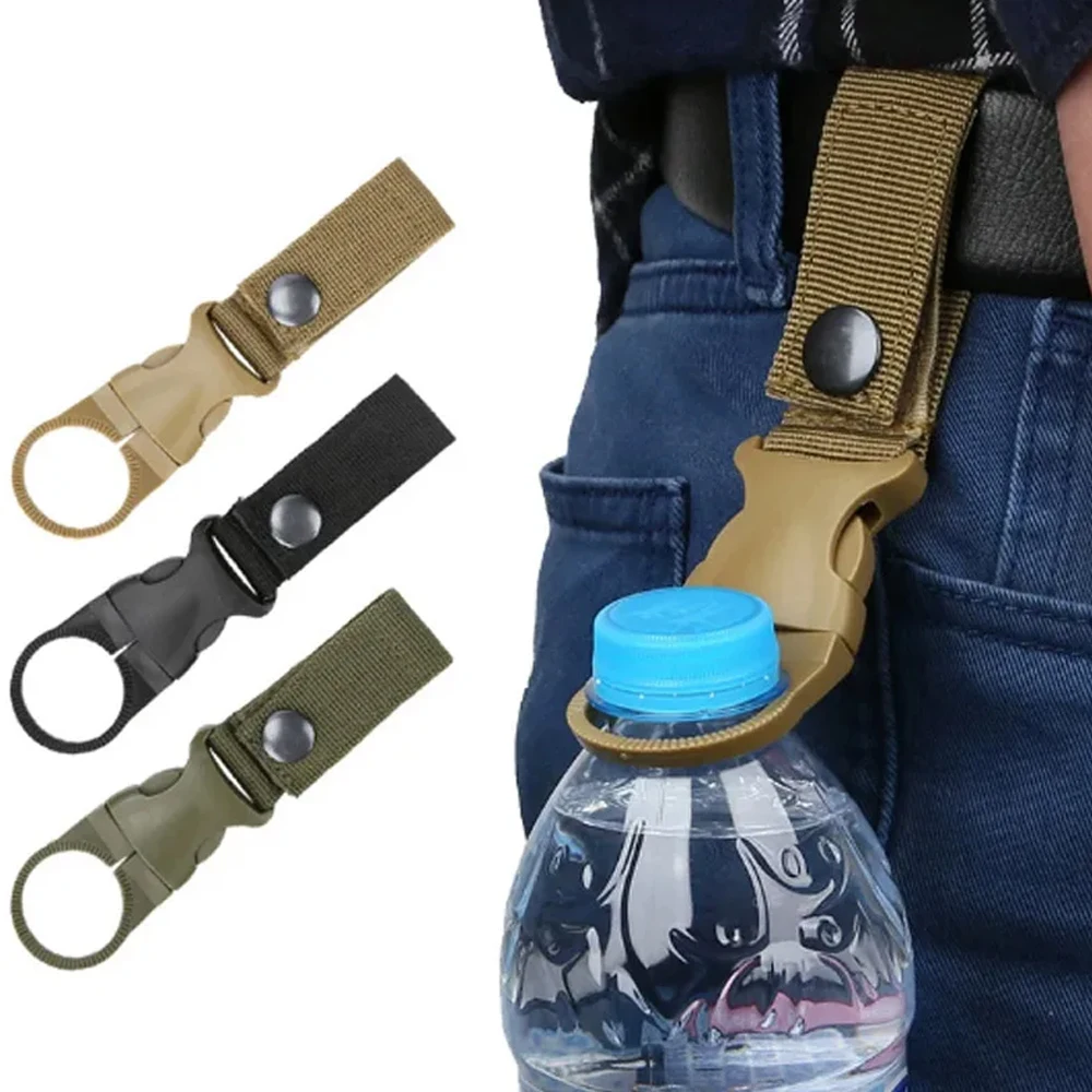 Outdoor Water Bottle Buckle Webbing Tactical Hanging Buckle Portable Suitable For Outdoor Camping, Hiking Trip