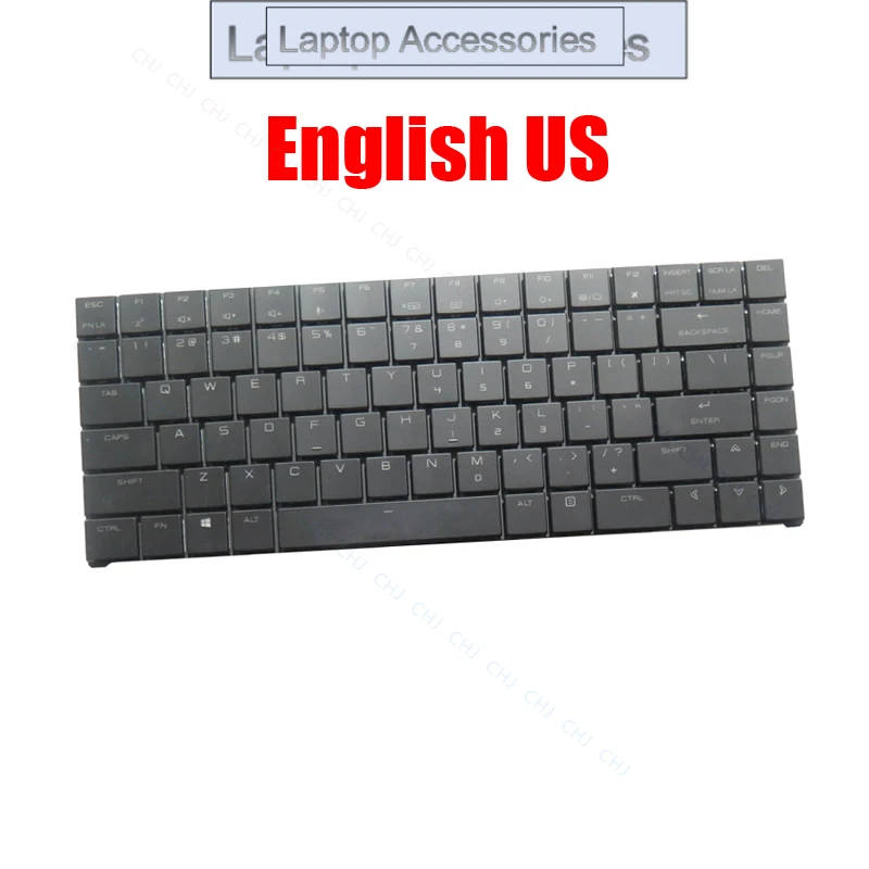 Teclado de ordenador portátil F para ADATA para XPG Xenia 15 Gaming Notebook inglés EE. UU. con retroiluminación negro nuevo