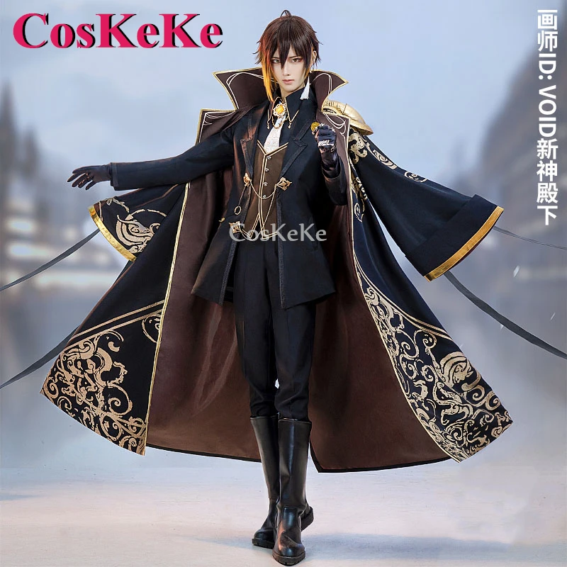 

CosKeKe Zhongli Cosplay Game Genshin Impact Costume Abyss Of Loss Fashion Handsome Uniform Halloween Party Role Play Clothing