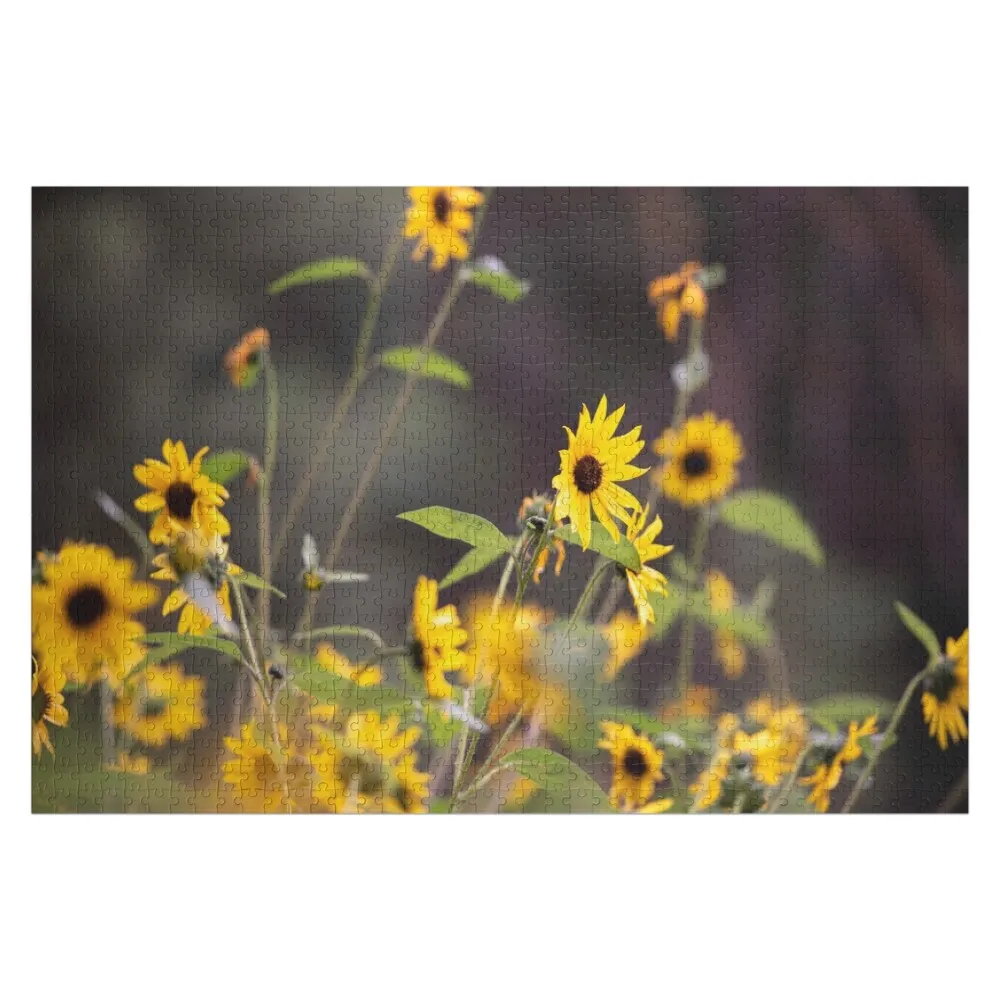 

Field of Yellow Flowers Jigsaw Puzzle Christmas Toys Custom Name Child Toy With Photo Puzzle