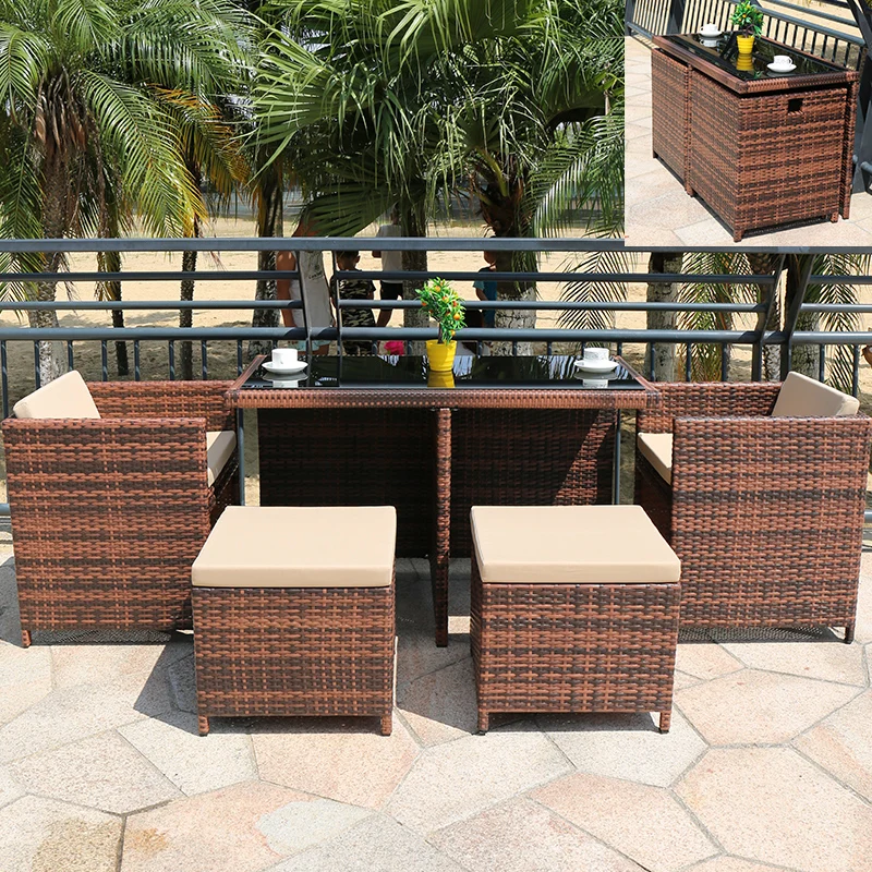 

# Luxury Sectional Outdoor Patio Furniture Sets Rattan Garden Lounge Sofas Set