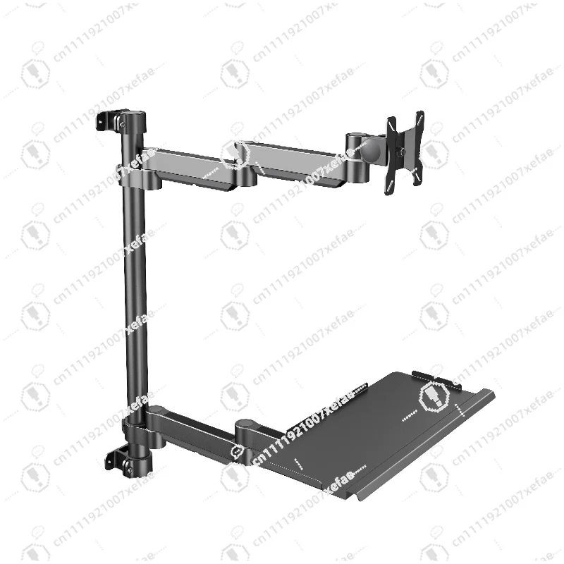 Metal Monitor Stand Adjustable Height Ergonomic Desk Riser for Computer Screen Laptop
