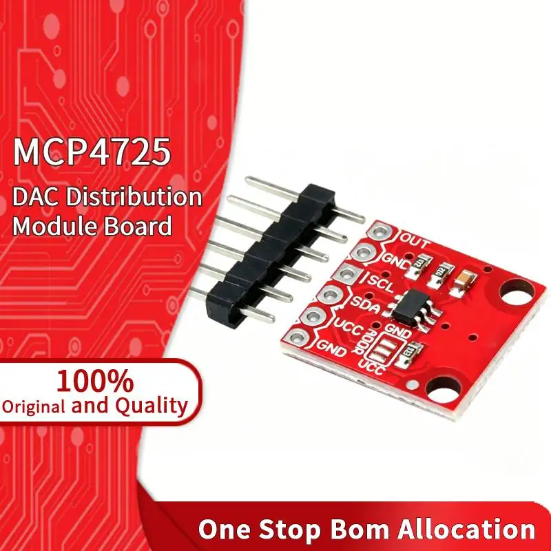 MCP4725 DAC Module 12Bit Digital Analog Converter EEPROM Memory For MCU ARM Development Tool I2C Branch Module Development Board