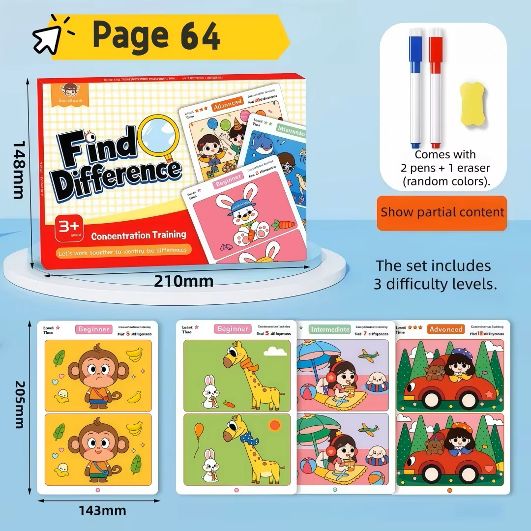 Find Differences Card Game Reu - Kids Education Level review and price
