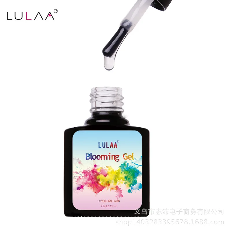 LULAA บานเจล7.5Ml สีน้ำ Nail Art Design Soak Off UV LED ทั้งหมดสำหรับเล็บเจล SN08