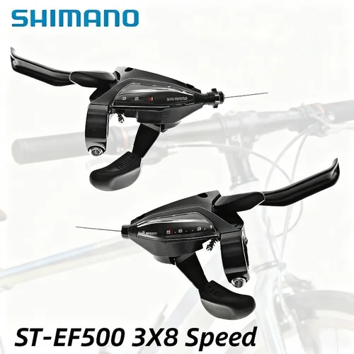 Imagen 2 del producto Grupo SHIMANO ACERA ALTUS EF500 3x7V 3x8S, palanca de freno de cambio EZ FIRE PLUS, tamaño de palanca de 2 dedos, 3x7 velocidades, piezas originales