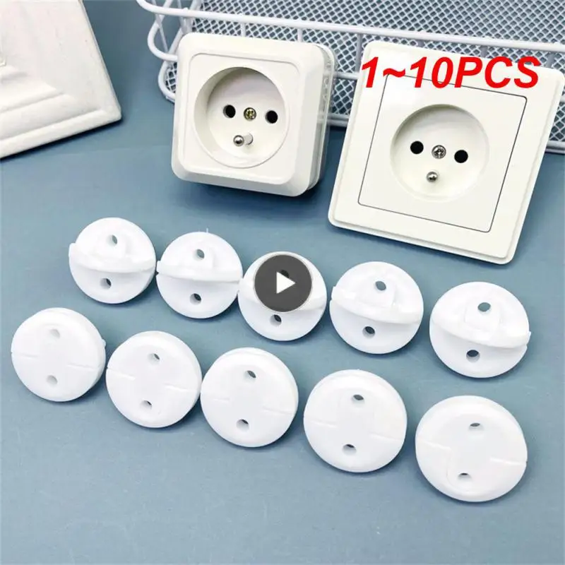 1~10PCS Safety Plug Plug Protective Cover Plug Protection Sleeve With Handle Two-hole Kids Sockets Cover Plugs