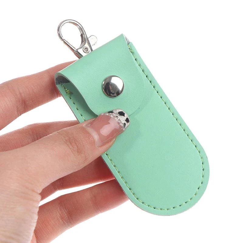 1pc Leather Key Ring Holder Pouch Bag Case Protective Cover For Usb Flash Drive Pendrive Memory Stick OTG U Disk Storage Bags