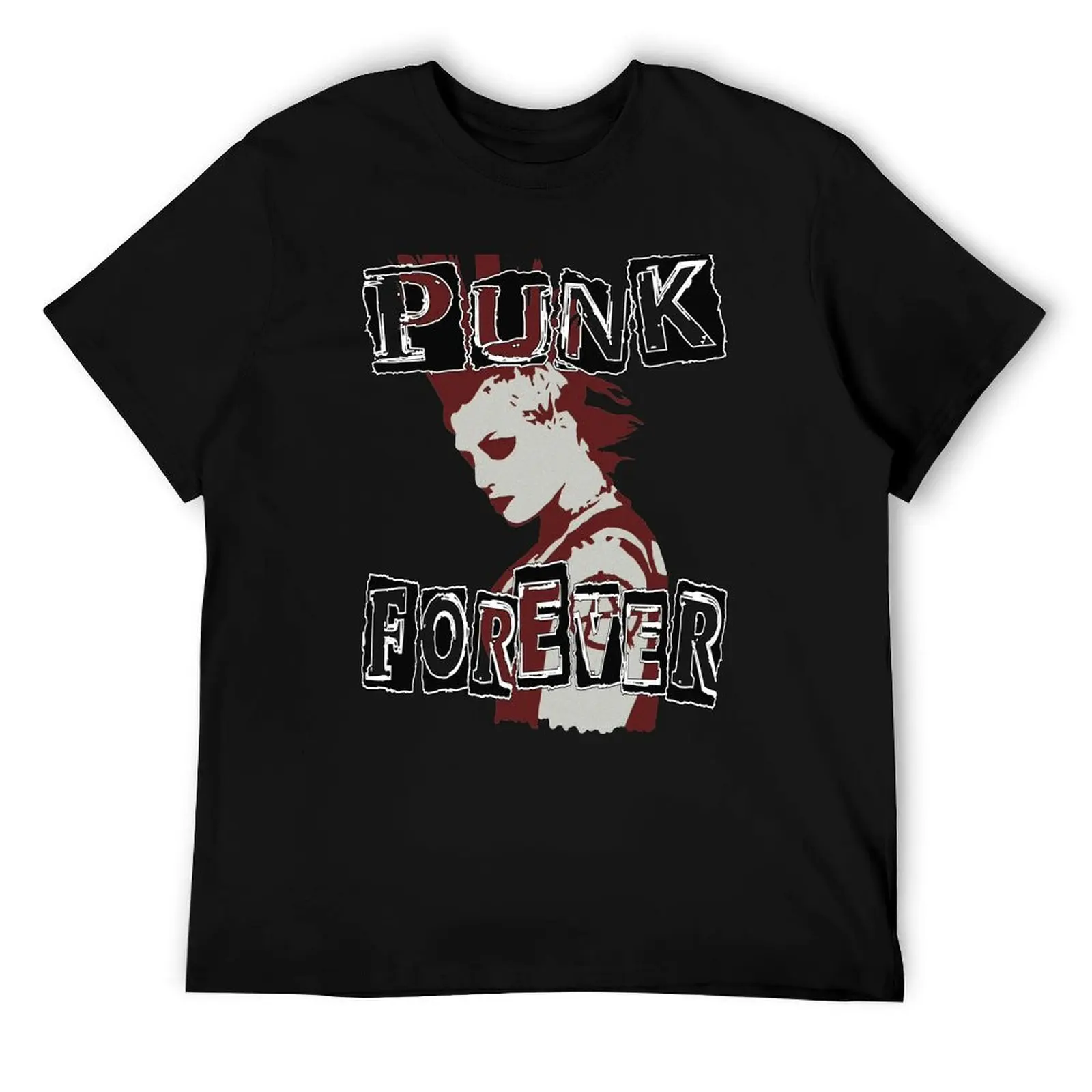 

PUNK FOREVER T-Shirt t shirts for man cotton anime tshirt t shirt man luxury T-Shirt
