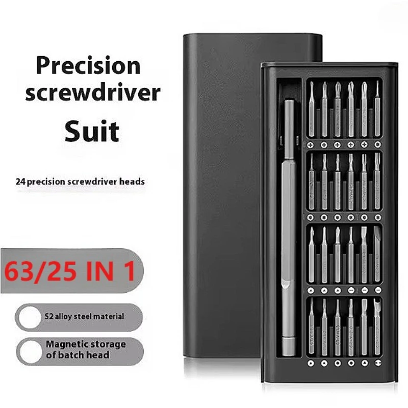 24 in 1 Screwdriver Sets IPhones Camera Glasses Hand Tools Watch Flat Hex Heads Computer Phillips Torx Precision Screwdriver Set