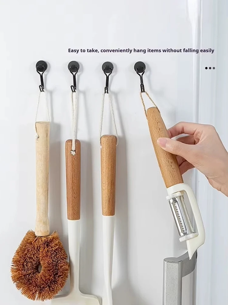 Magnetic Hook Rotating Magnet Kitchen Storage Magnet Super Strong Magnetic Non Perforated Metal Hook Refrigerator Locker