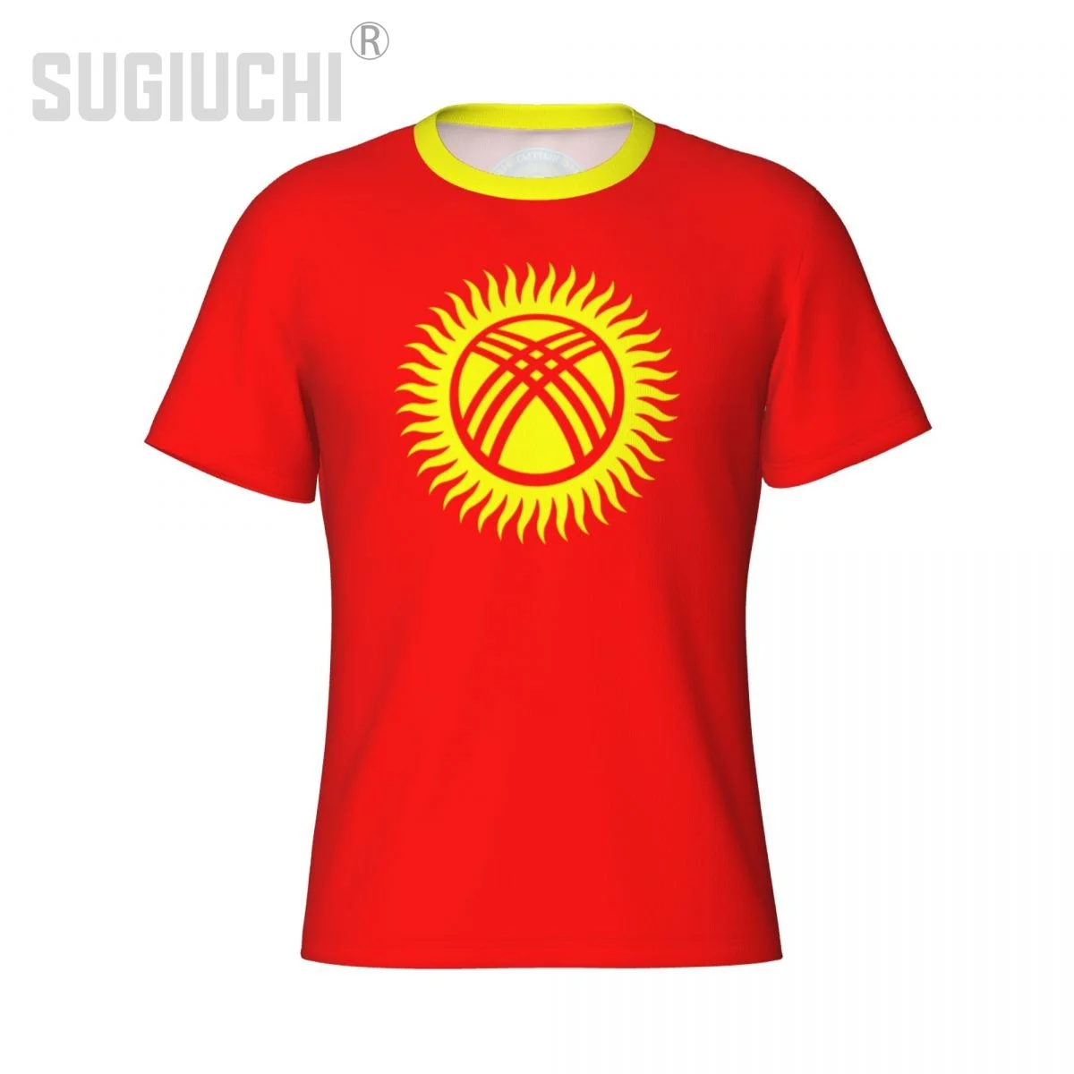 Tight Sports T-shirt Kyrgyzstan Flag Kyrgyzstanis 3D For Men Women Tees jersey Clothes Soccer Football Fans Patriotic T shirt view 4