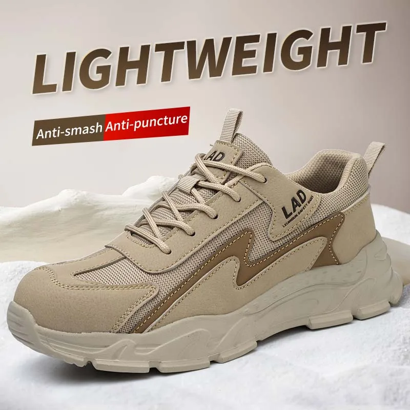 LEIANDUN Work Sneakers anti-smash Shoes Men Safety Shoes Puncture-Proof Work Shoes Boots Fashion Footwear safety shoes