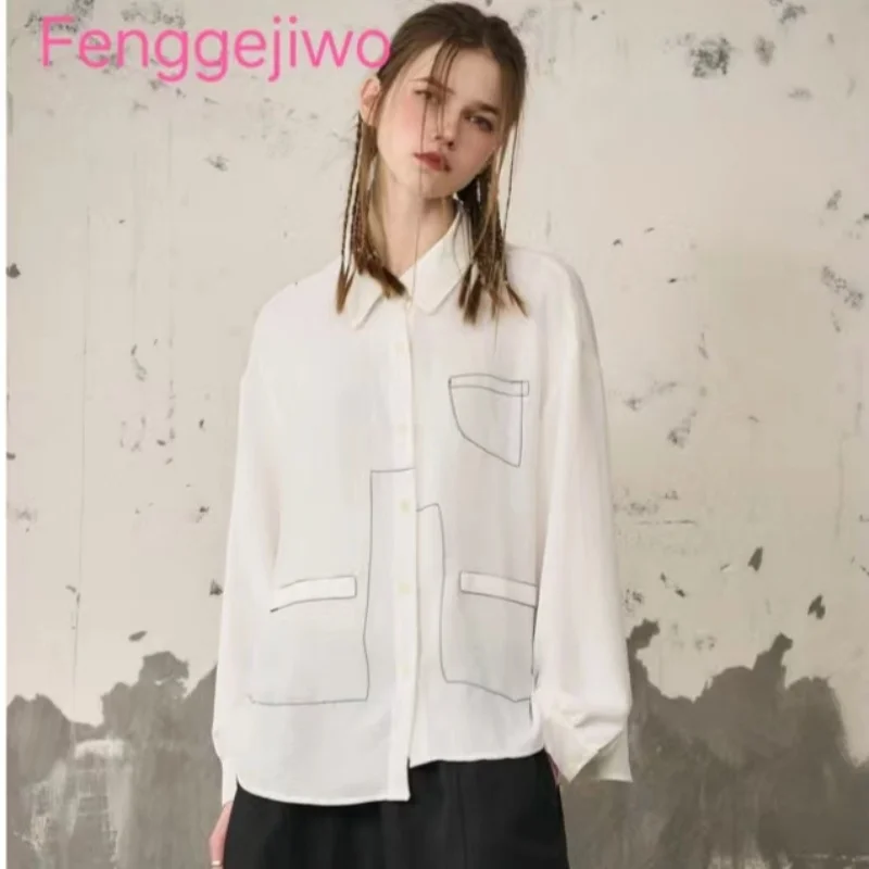 

Fenggejiwo Women's Spring/Summer Shirt