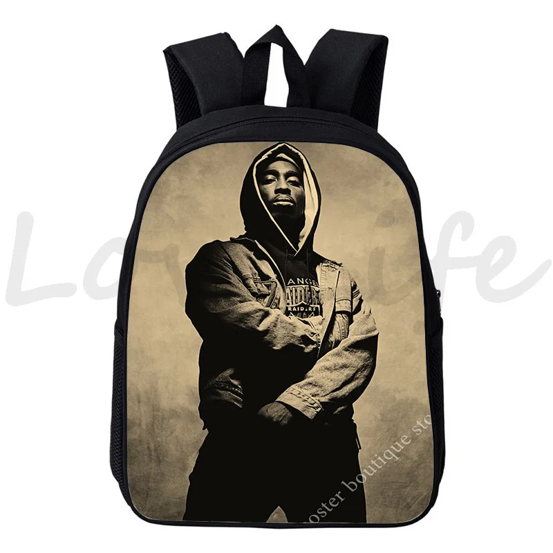 12 Cal 2Pac Tupac plecak maluch codzienny mały plecak dzieci przedszkole torby chłopcy dziewczęta Mini szkoła Bookbag dzieci plecak