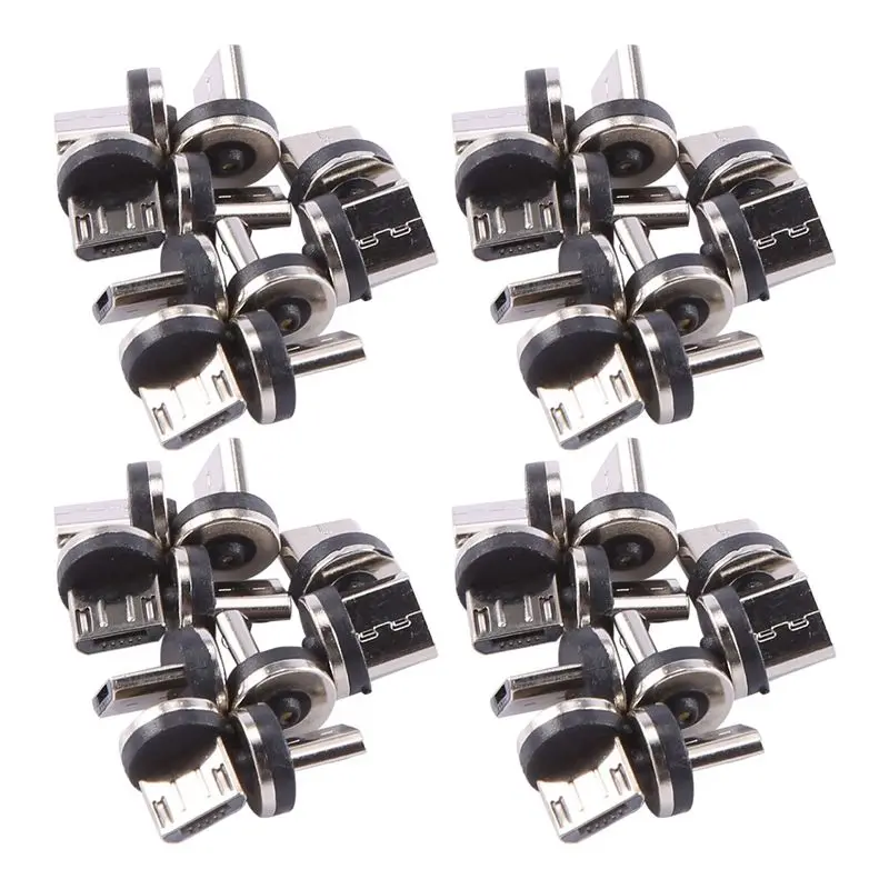 ABGI-40PCS Runder Magnetischer Kabelstecker 8-Pin Micro-USB-Stecker Schnellladegerät Magnetstecker für Telefon – Detail 6