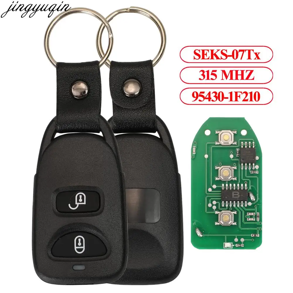 

Jingyuqin Remote Car Key Alarm 315MHZ For Kia Soul Sportage 2008 2010 SEKS-07Tx 95430-1F210 2 Buttons