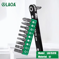 LAOA Mini Ratchet Screwdriver Sets S2 Screwdrivers Bits With Phillip Slotted Torx Made in Taiwan