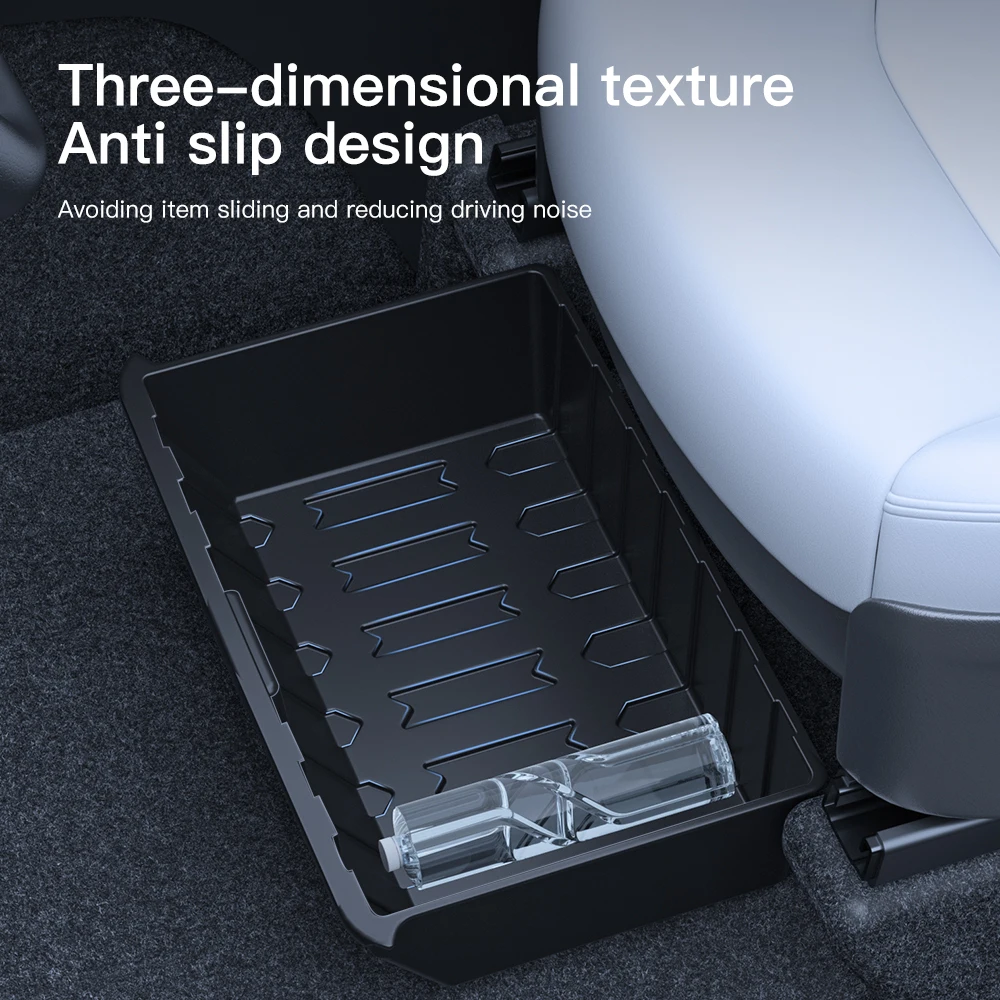 YZ For Tesla Model Y 2023 Under Seat Storage Box Car Interior Accessories  Model Y Drawer Type Organizer Storage Lower Box