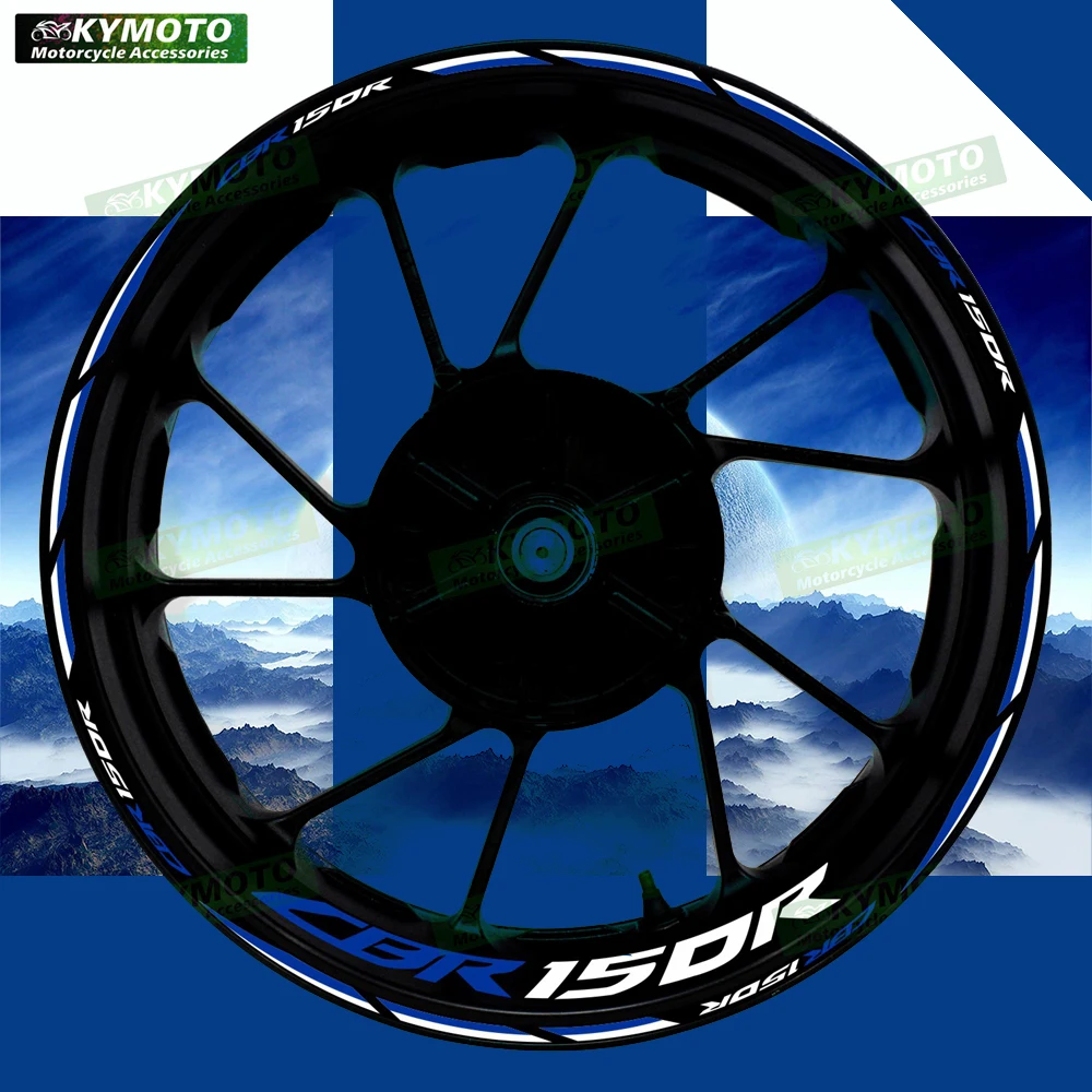 

For Honda CBR150R CBR 150R reflective motorcycle accessories stickers 17-inch front and rear wheel fairing modified decals