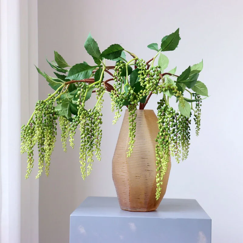 فرع زهرة البوكبيري ذو اللمس الحقيقي مع أوراق وهمية لتزيين الحائط والزهور الاصطناعية دعائم صور ديكور الفندق فلوريس