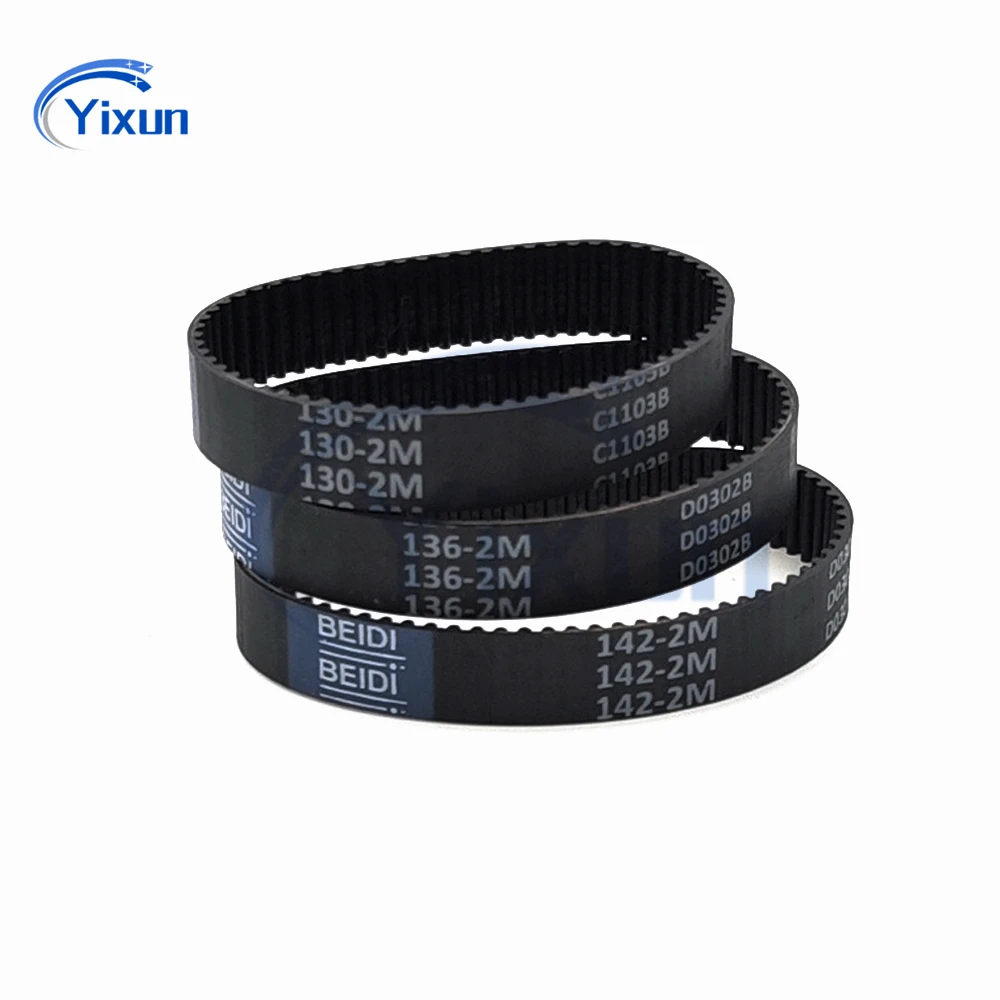 HTD 2M Close Rubber Timing Belt Width 4/5/6mm Length 118 120 126 130 136 142 158 160 162 168mm 2M Drive Belt Vacuum cleaner Belt #6