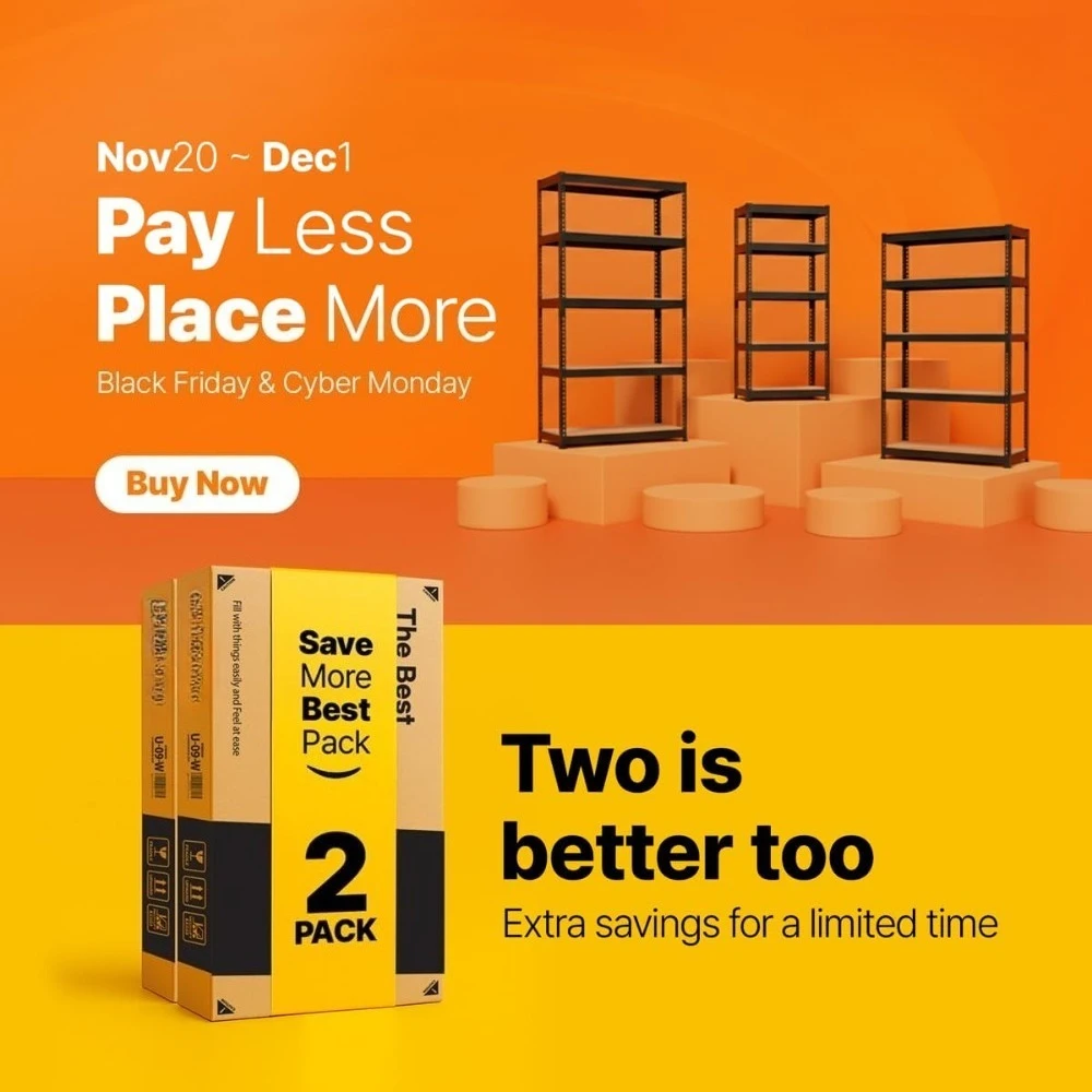 5 Tier Laminated Boltless Heavy Duty Garage Storage Adjustable Wide Size Metal Shelving Unit Utility Rack Shelves Organization