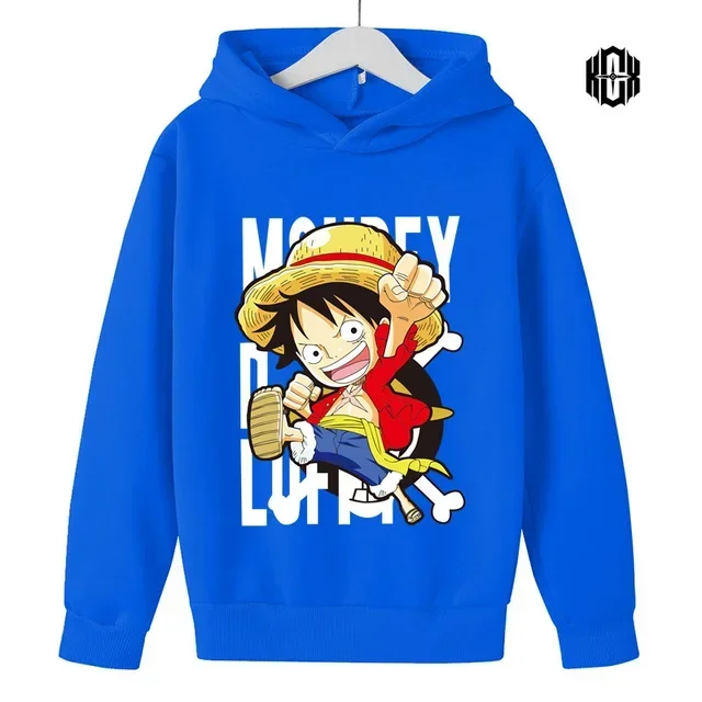 One Of The Latest Japanese Cartoons One Piece Luffy Hoodie Boys Girls Anime Hoodie Pullover Street Sweatshirts