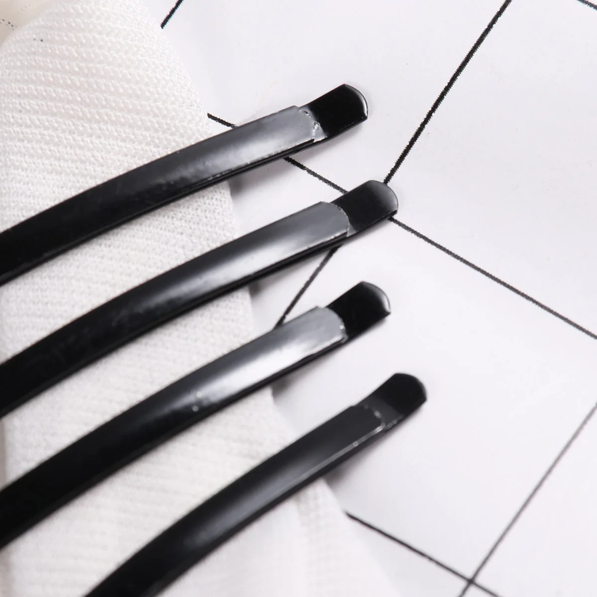 

100pcs Black Hair Clips Metal Bobby Pins Hairpin Slides Durable Reusable Firm Hold Travel Friendly Styling Options