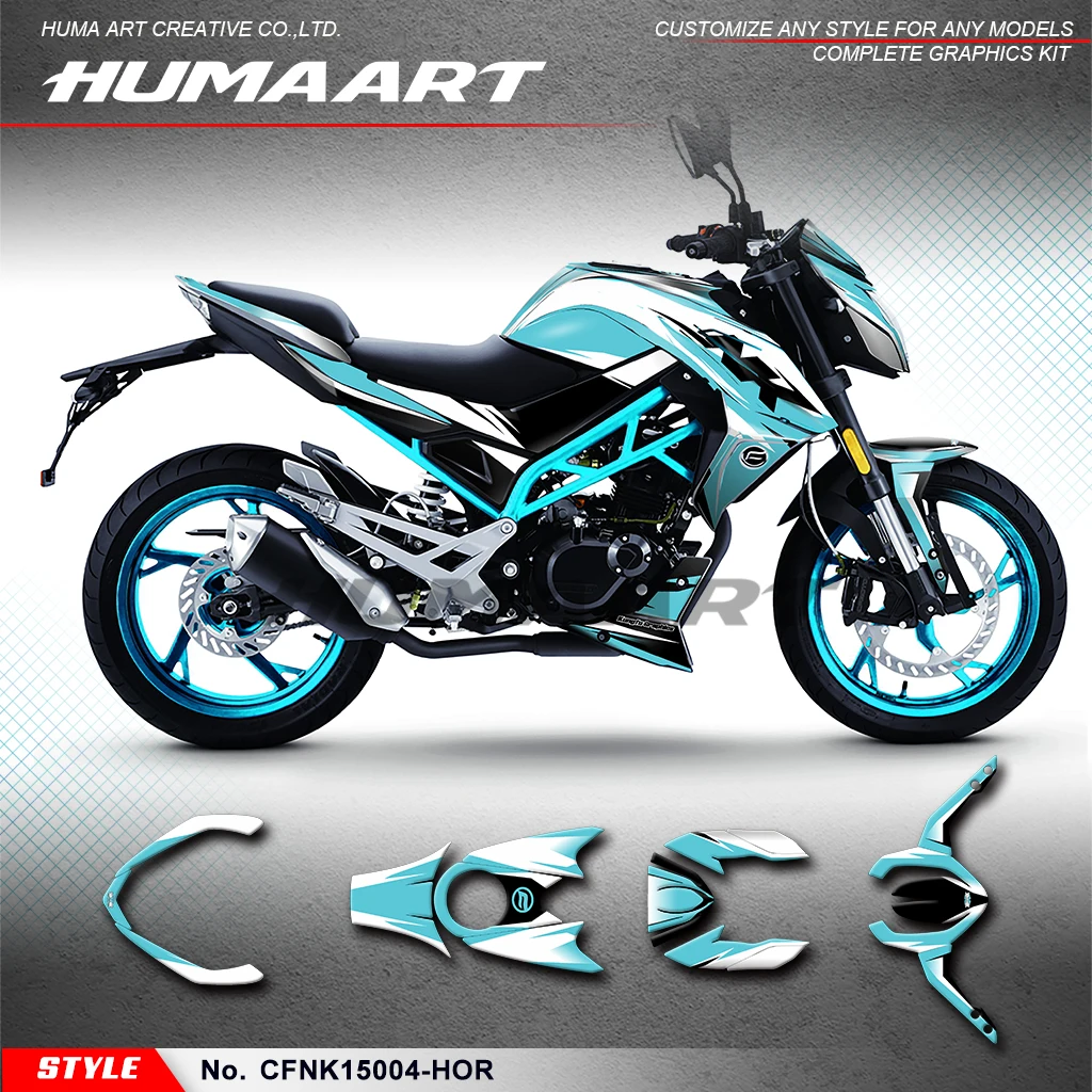 

HUMAART Racing Sticker Racing Graphics for CFMOTO 150 NK NK150 150NK CF MOTO, Decoration, CFNK15004-HOR