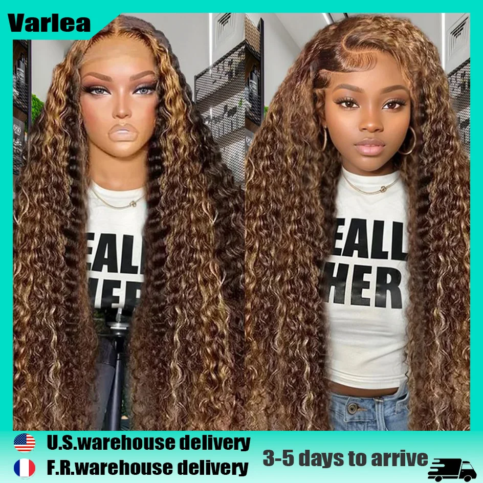

Varlea Water Wave Lace Front Wig 13x4 Lace Front Wig Human Hair Highlight Wig Human Hair 13x6 Hd Lace Frontal Wig Colored Wigs