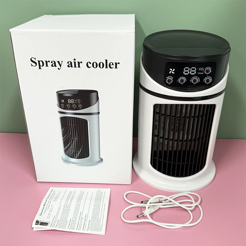 

Прямой многофункциональный портативный USB-вентилятор для кондиционирования воздуха для дома/ общежития/офиса, настольного увлажнения, автомобильное применение