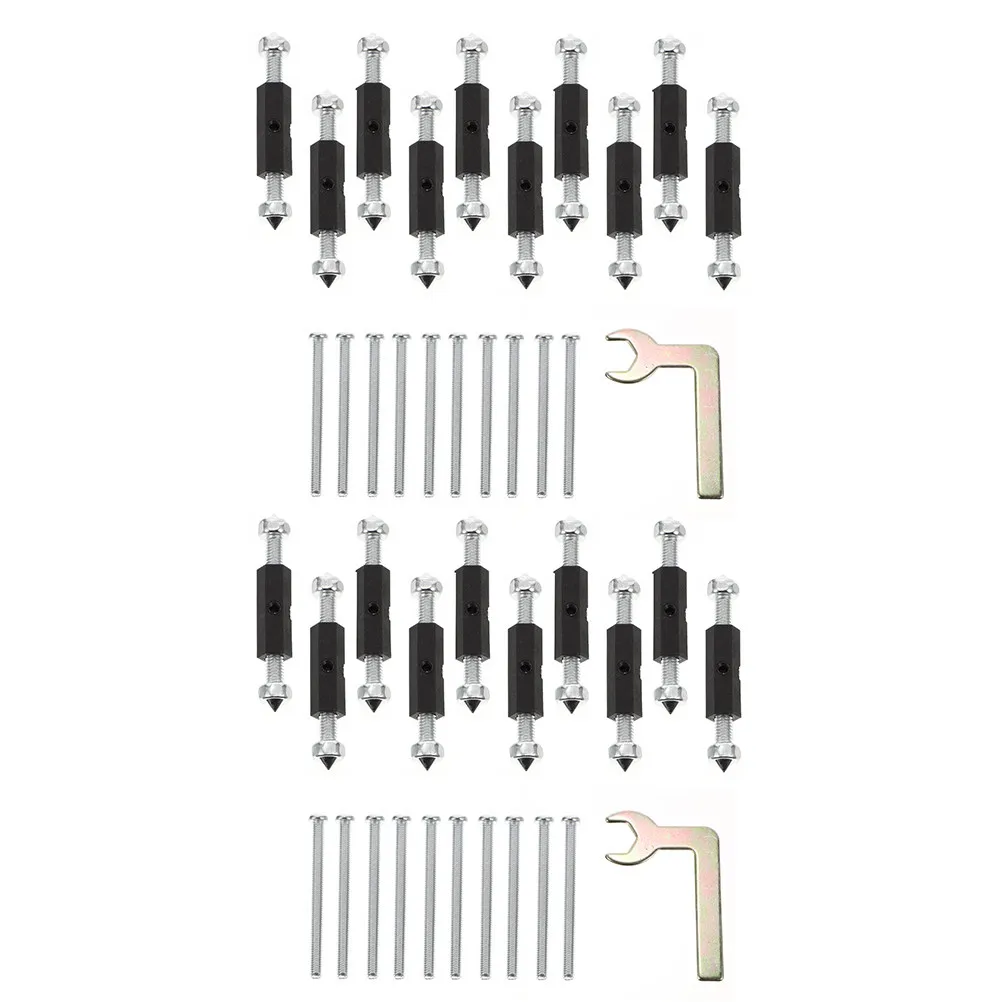 2Sets Sturdy Metal Cassette Repair Device Socket Rod Junction Box Screw Support Pole for Electrical Box Installation Repair
