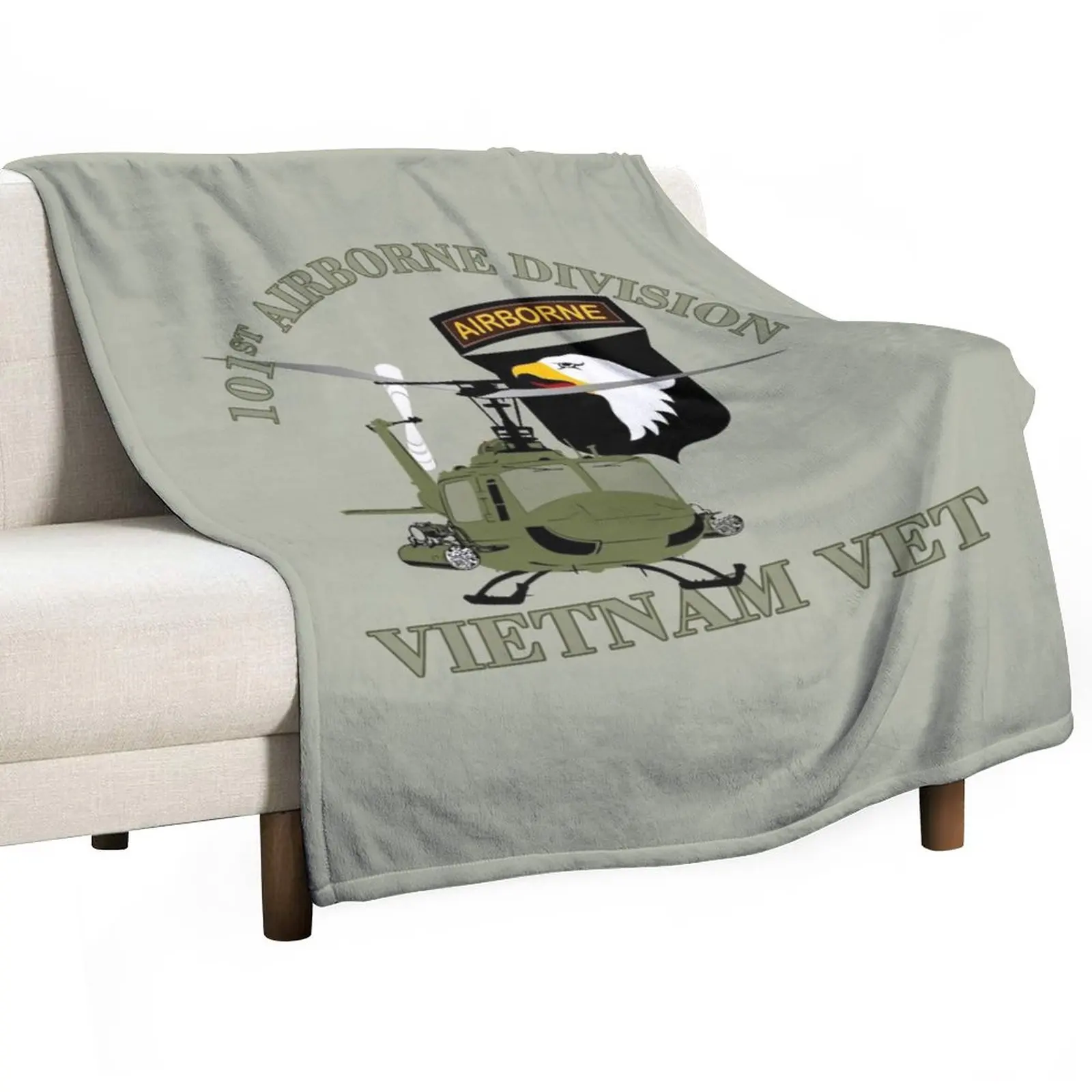 

101st Airborne Division Vietnam Vet Throw Blanket fluffy blanket Tourist Blanket Bed linens