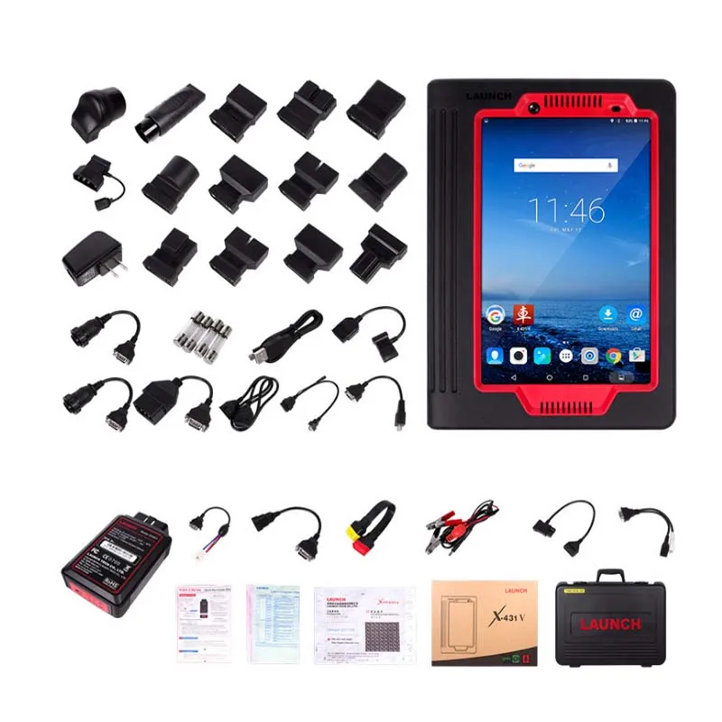 LA UNCH X431 V أدوات تشخيص السيارات بنظام كامل لمدة عامين تحديث مجاني X-431 PRO Obd2 Wifi 8 الإصدار العالمي ماسح ضوئي تلقائي