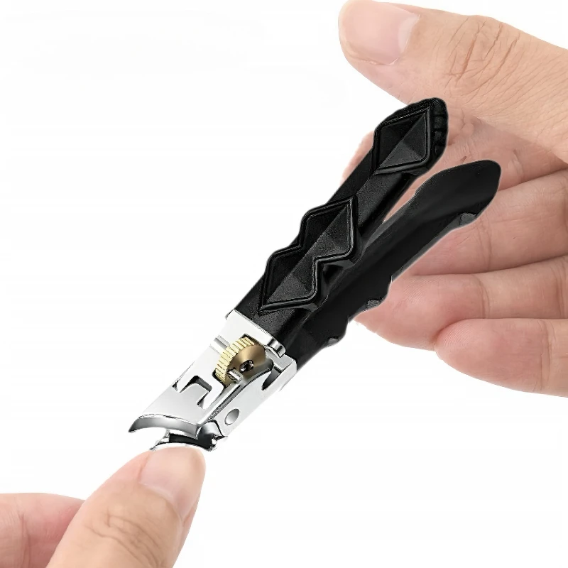 Afsluitbare diagonaal gesneden wijd openende nagelknipper met spatbescherming Extra lange nagelknipperset Gespecialiseerde paronychia-nageltang