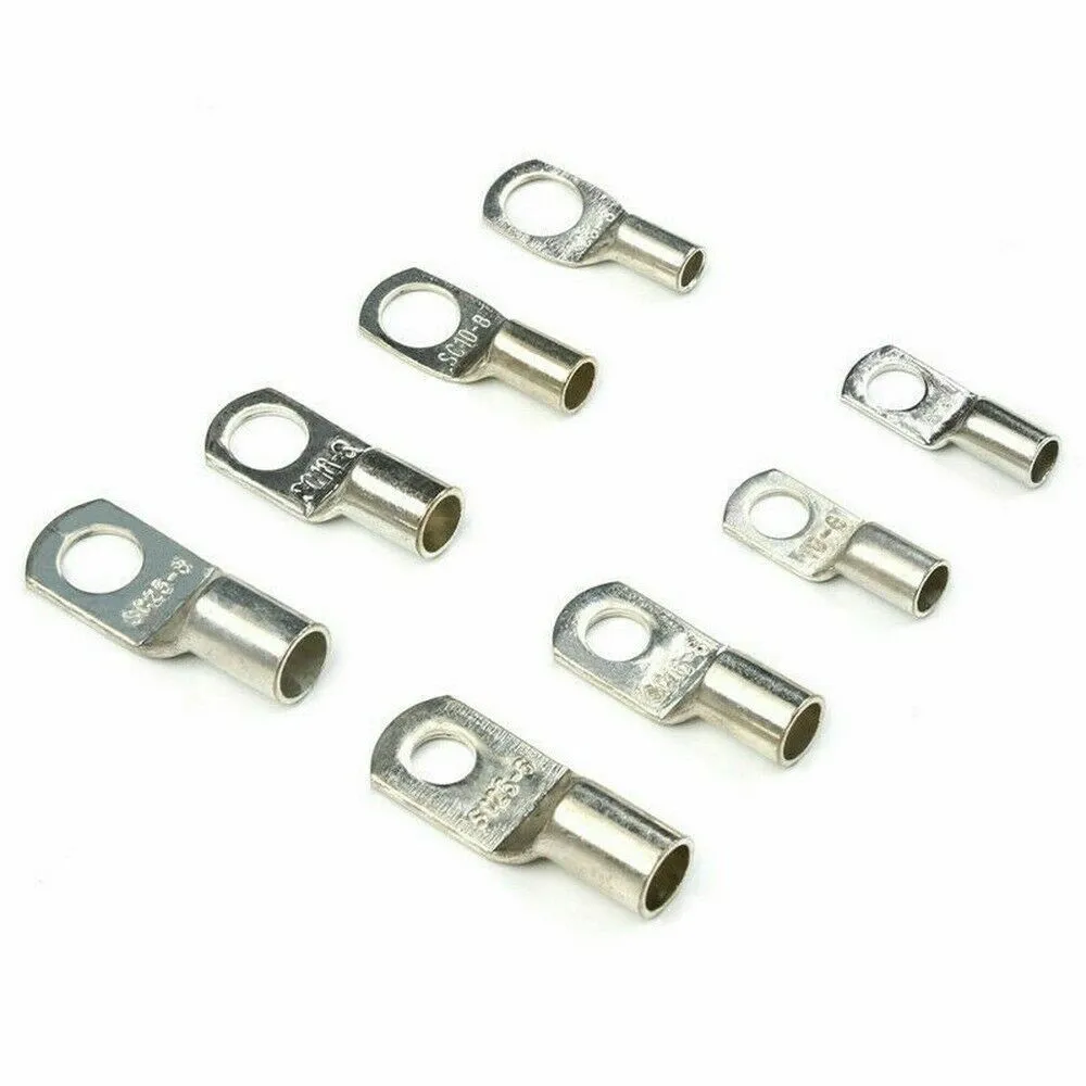 Convenient Wire and for stud Size Printed Copper Tube Terminals Battery Welding Cable Lug Ring Crimp Connector Kit