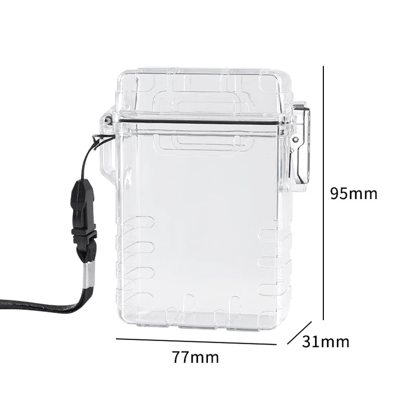 Multifunctional Ins Transparent Plastic Waterproof Cigarettes Case Box Tobacco Fashion Hard Shell Business Card Storage Case