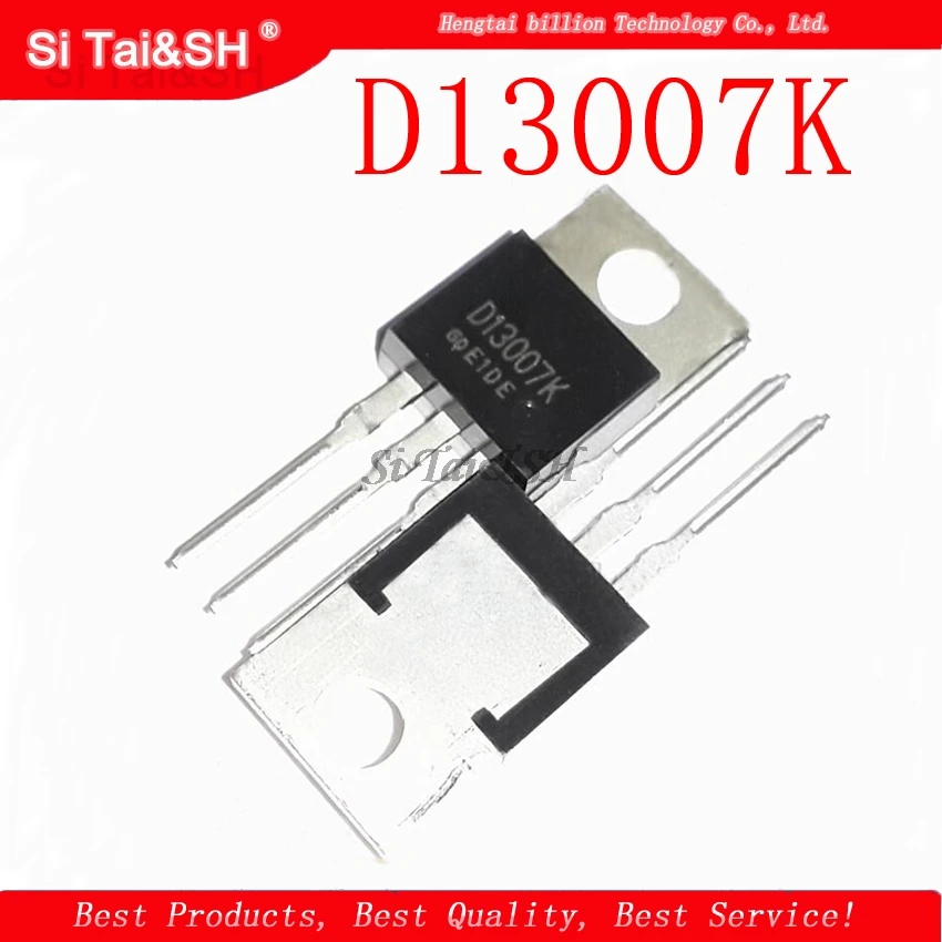 10pcs/lot D13007K TO-220 package  transistor original authentic