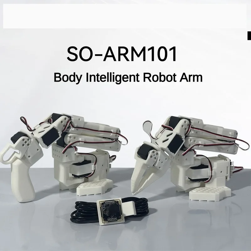 SO-ARM101 Robotic Arm Low-Cost AI Robot Arm SO-101 Assembled Master Arms Slave Arms 2MP Cameras for LeRobot Hugging Face Project
