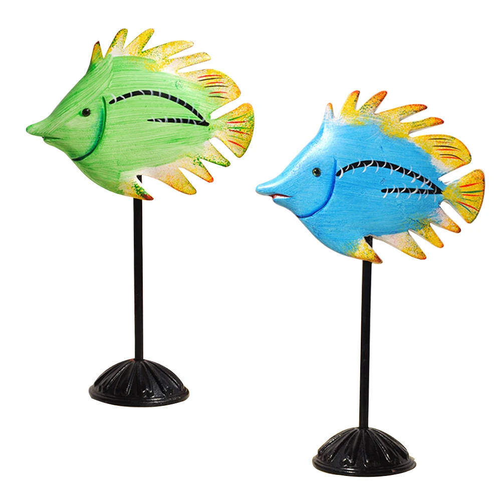 

2pcs Wooden Animal Ornaments for Kids Home Decor Desktop Decoration Art Crafts Decor Micro Landscape Props Safe