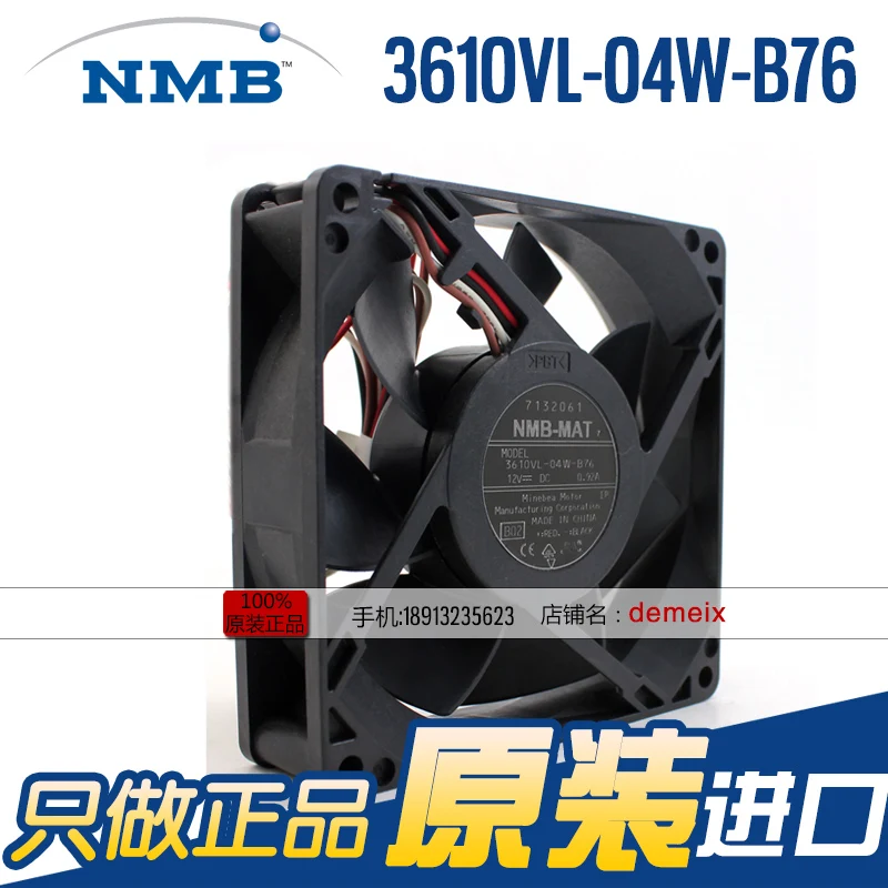 NEW NMB-MAT NMB 3610VL-04W-B76 12V 0.92A 9225 4lines PWM control speed cooling fan