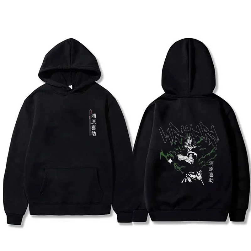 

Anime Bleach Urahara Kisuke Print Hoodie Men Women Fashion Oversized Hooded Sweatshirt Male Vintage Casual Fleece Cotton Hoodies
